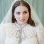 Beanie Feldstein Instagram - i truly cannot explain the way i felt in this dress. the thing that absolutely blows me away about the dress is that is simultaneously incredibly vintage feeling, it almost feels like they took a dress from a hundred years ago and restored it, and also remarkably modern and fresh. it is modest yet sexy. the dress is a beautifully complex piece containing multitudes within it. I still cannot believe it's mine. thank you @gucci 💗 photos as always by the ever brilliant @corbingurkin
