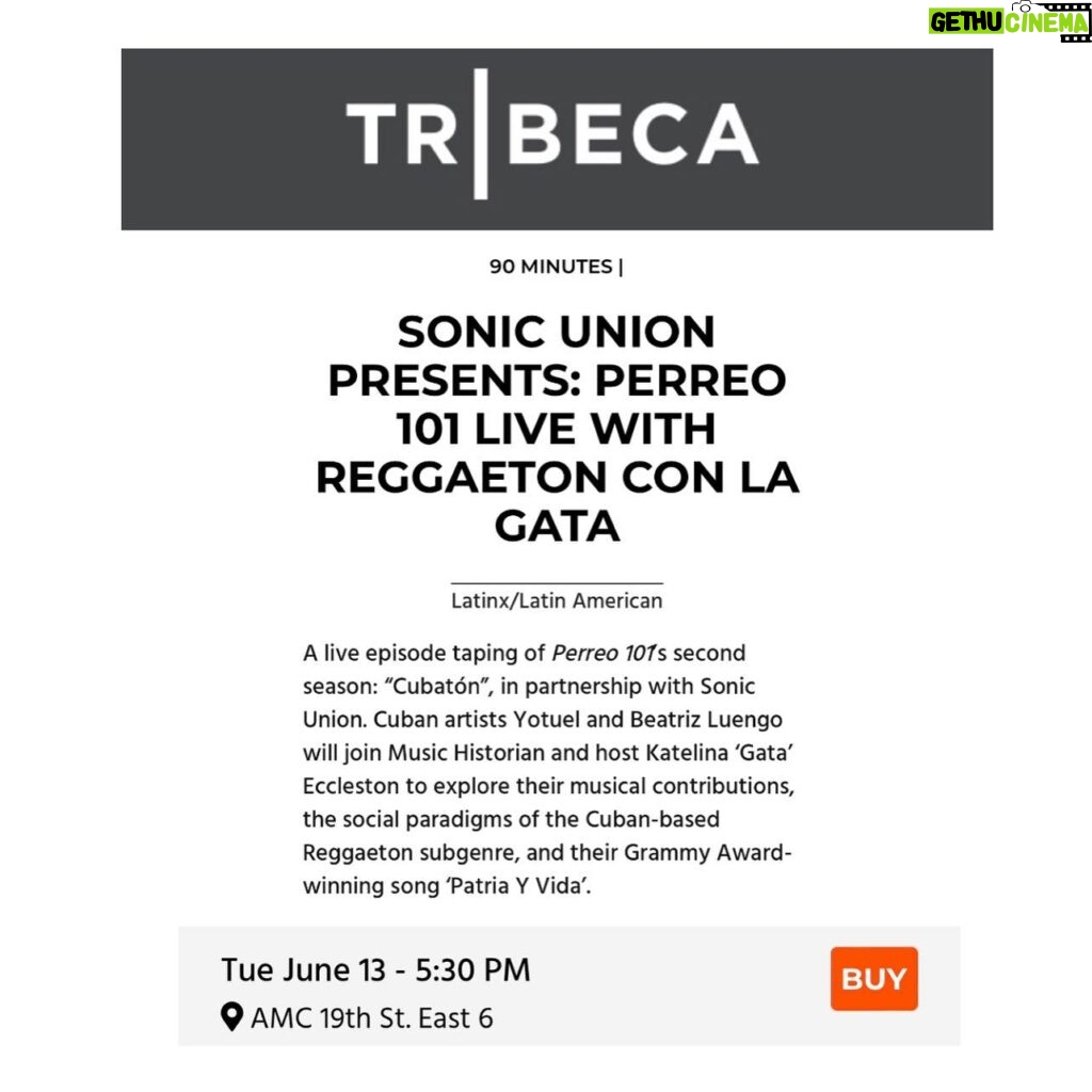 Beatriz Luengo Instagram - “Patria y Vida: The Power of Music” el primer documental que dirijo tendrá próxima parada en: - Los Ángeles - el 2 de junio en LALIFF que es uno de los más importantes de cine latino. - en New York TRIBECA FILM FESTIVAL el 13 de junio como parte del fórum música y derechos humanos. - Además de haber ganado el “Best Documentary Feature” en Los Angeles Film Awards” 🥇 Que año de bendiciones! No lo podemos creer! 😭🙏🏼 Patria y Vida 🇨🇺 #music #freedom