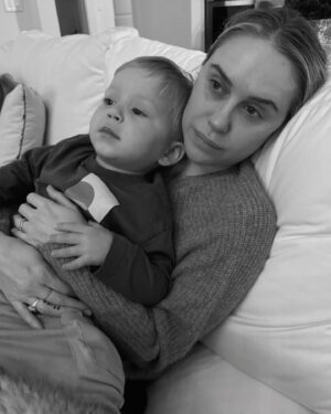 Becca Tobin Instagram - It’s flying by, so I’ll just be here smothering my kid for as long as he’ll let me.