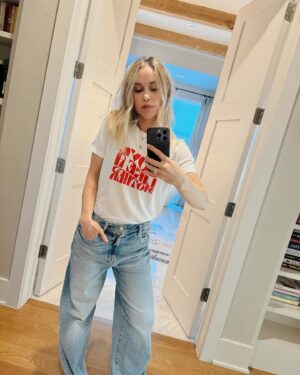 Becca Tobin Instagram - Love Like a Mother 💪🏼 ❤️💪🏼 In honor of Mother’s Day and Foster Care Awareness Month, @allianceofmoms is selling this kick a$$ tee.  Proceeds from this tee support essential services, education, and advocacy so that young parents in foster care and their children can heal and thrive.  Go to Allianceofmoms.org to purchase #lovelikeamother