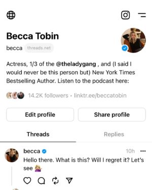 Becca Tobin Instagram - Lately