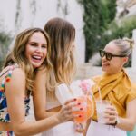 Becca Tobin Instagram - “Cookies, Cocktails & Crop Top” was the theme for our beautiful @jacvanek ‘s bridal shower and @evite helped us bring this theme to life from the start!! Such a fun day celebrating our girl ❤️ #evitepartner