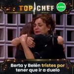 Belén Mora Instagram - “Me da lata, me da rabia” Berta y Belén no pudieron contener la tristeza al descubrir que tienen que enfrentarse en un duelo en #TopChefCHV 😭💔 Presentado por @jumbochile 🔥