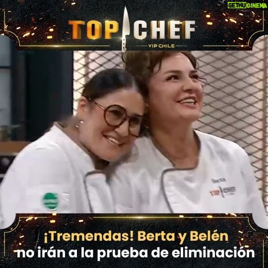 Belén Mora Instagram - ¡SE SALVARON! ✨👏 👉 Berta y Belén lograron salvarse a la prueba de la eliminación de #TopChefVip, luego de maravillar a los jueces con sus preparaciones.