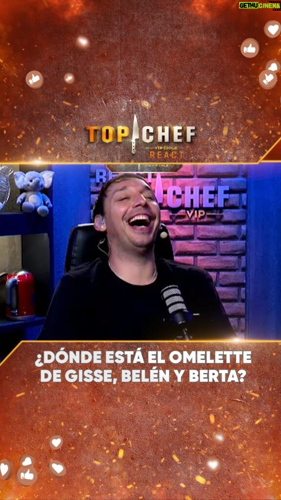 Belén Mora Instagram - ¿Un plato fantasma?🤔 Gallina no pudo evitar reírse al ver la divertida presentación del equipo de Belén en #TopChefCHV 🤣 Disfruta de #TopChefReact de domingo a miércoles desde las 22:00 hrs. por nuestros canales de Youtube y Twitch 👩‍🍳👨‍🍳