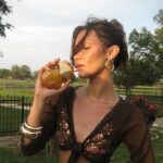 Bella Hadid Instagram - A magnet for the life you want to attract 🌀 WINDOW2SOUL🌹 TOP: jasmine // MIDDLE: rose // BASE: tonka bean  SALTED MUSE 🌊 TOP: sea salt // MIDDLE: olive tree // BASE: cedarwood BLOOMING FIRE 🔥 TOP: bergamot // MIDDLE: monoi // BASE: patchouli   🌀 SHAKE TO ACTIVATE
