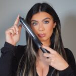 Belle Hassan Instagram - Wavy hair tutorial 🤍 brunette edition coming soon 😂 #ghdhair #ghd #curlyhair #wavyhair #hairtutorial #hairtransformation