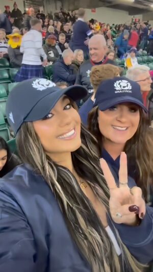 Belle Hassan Instagram - Completely forgot to post this but FIRST GAME OF THE SIX NATIONSSSSS 🤍 

#sixnations #sixnationsrugby #scottishrugby #scotlandvswales #vlog #dailyvlog