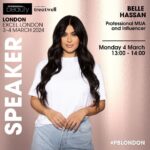 Belle Hassan Instagram - So excited to announce I’ll be talking at @professionalbeauty.uk on the 4th of March! Talking all things makeup, building a client base, managing instagram and much more! Hope to see you there and don’t forget to come say hi 🤍🤍