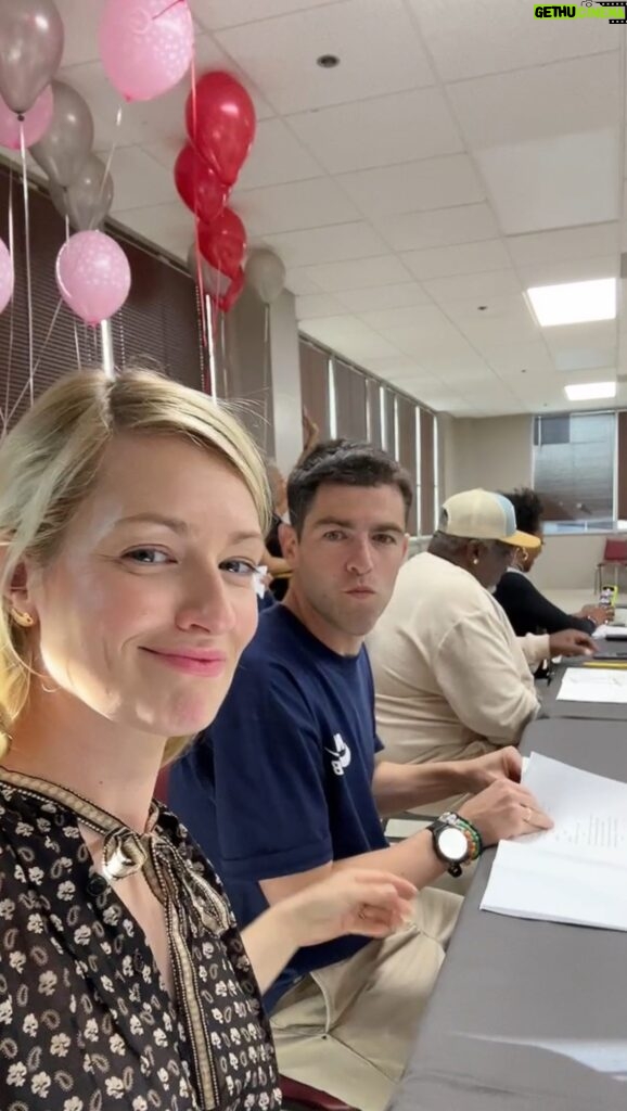 Beth Behrs Instagram - I can't believe we are beginning season 6! @hank_greenspan has turned into a man in these 8months! As you can see, we are all VERRRRY happy to be back making you new episodes of @theneighborhood ! @sheaunmckinney @mrmarcelspears @tichinaarnold @cedtheentertainer @iammaxgreenfield