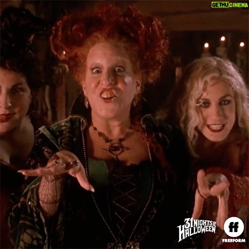 Bette Midler Instagram - It's just a bunch of hocus pocus, literally! Catch the film tonight at 8pm ET on @freeform @31nightsofhalloween and then join your 3 fav witches 10/30 at 8p ET for a virtual event benefiting @nyrp, link in bio #NYRPHulaween