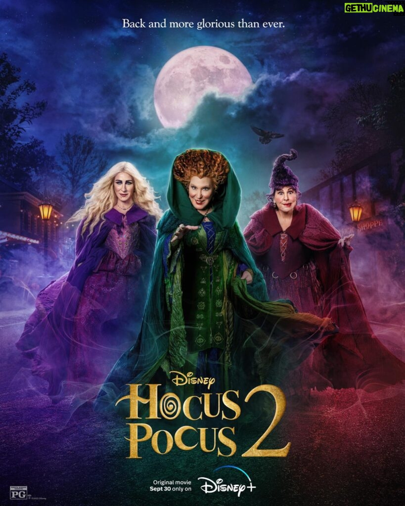 Bette Midler Instagram - Sistaaaaahs! 🕯 #HocusPocus2, an Original movie event, starts streaming September 30 on @DisneyPlus.