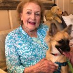 Betty White Instagram - Sophie grew up and continued to be “mascot” even when the pandemic hit and Betty was staying home and staying safe.