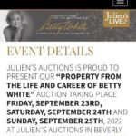 Betty White Instagram - Lots of feelings today… take a look at all of the special items and memories at Juliensauctions.com
