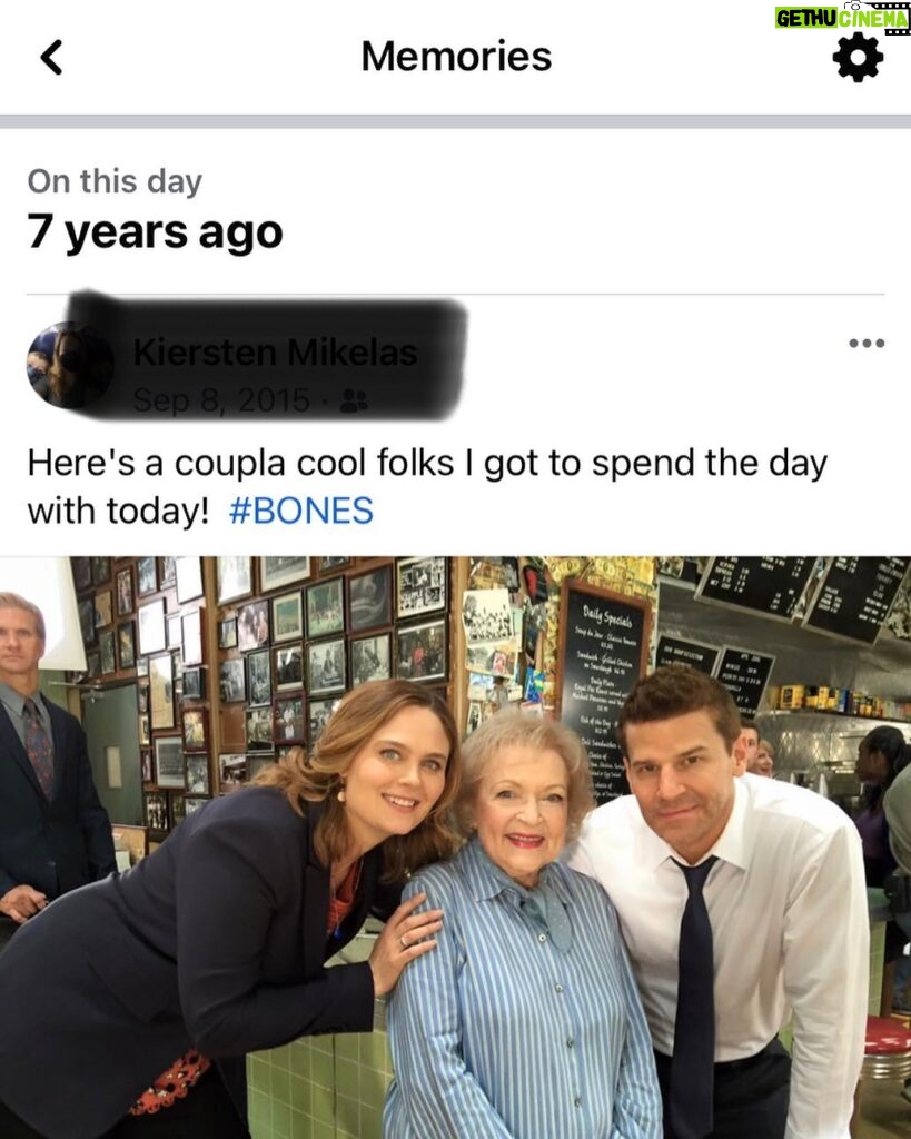 Betty White Instagram - Fun memory for a Thursday morning! Did you catch Betty on BONES??