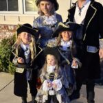 Beverley Mitchell Instagram - Yo, Ho, Yo, Ho a pirates life for me! What a fun night! Loved getting to wear family costumes from @chasingfireflies and not sure how many more years I can get away with it but last night was pretty fun!! And I think the costume fits Mayzie perfectly! She sought treasure and boy did she find it! #happyhalloween #chasingfireflies #familycostume
