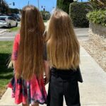 Beverley Mitchell Instagram - Today was going to be a big day! We went to get Hutton a hair cut! @iamkenzielynne got a big trim and then…. He couldn’t do it. So we cut off 4 inches and it looks more like a trim. #longhairdontcare #goodhair #blonde Can we just talk about how beautiful their hair is???? I mean Hutton’s color is everything!