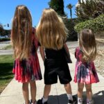 Beverley Mitchell Instagram - Today was going to be a big day! We went to get Hutton a hair cut! @iamkenzielynne got a big trim and then…. He couldn’t do it. So we cut off 4 inches and it looks more like a trim. #longhairdontcare #goodhair #blonde Can we just talk about how beautiful their hair is???? I mean Hutton’s color is everything!