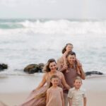 Beverley Mitchell Instagram - I’m not lucky I’m blessed! My world is so much brighter because of them! Thankful Grateful and Loved!!!! Wishing you all a magical Thanksgiving where we reflect on our blessings and the people who make our world brighter! Sending out love to you ❤️! #thanksgiving #thankful amazing 📸 by Lauren for @flytographer rocking our @joyfolie dresses Hutton is in @shop_noralee and Michael in @cuts #thankful #notluckybutblessed