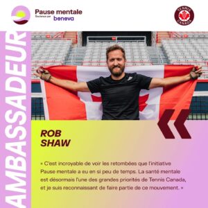 Bianca Andreescu Instagram - To kick off Mental Health Awareness Month, we are so excited to welcome back the ambassadors of our Mental Timeout initiative supported by @beneva.ca! 🧘
 
Check out what Bianca Andreescu, Alexis Galarneau, and Rob Shaw had to say about the impact of this program 👏

\\

Pour lancer le mois de la sensibilisation à la santé mentale, nous sommes ravis d’accueillir à nouveau les ambassadeurs de l’initiative Pause mentale soutenue par @beneva.ca ! 🧘
 
Découvrez ce que Bianca Andreescu, Alexis Galarneau et Rob Shaw avaient à dire sur l’impact de ce programme 👏