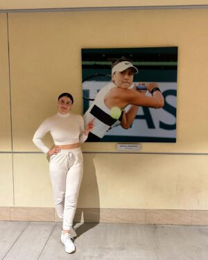 Bianca Andreescu Instagram - Quick trip down to beautiful California😍
Thank you @bnpparibasopen for having me. I’ll be back soon💪🏼