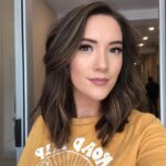Blair Fowler Instagram - 2 months after I impulsively cut 11 inches of my own hair off (link in bio if you haven’t seen me have a mini panic attack mid snip), I finally got it professionally cut and colored! It’s been over a decade with long hair, but I’m loving this new look! Thank you so much @alynnatilley for this gorgeous cut and color. What do you guys think? Do you like the short or long hair better on me? ✨💇🏻‍♀️💕