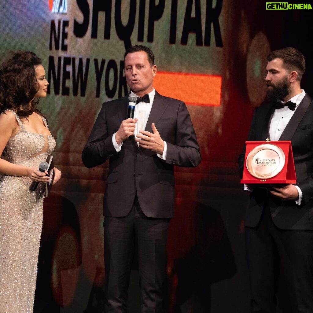 Bleona Instagram - I am so grateful to have received this award in New York City from the Albanian community. It was a powerful night full of celebration. #albaniannovember