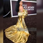 Brandee Evans Instagram - Yesterday was a dream! Thank you so much @Essence #EssenceBlackWomenInHollywood. I always leave this event feeling inspired and refueled! Thank you for the sisterly boost of love and confidence. It was so beautiful to fellowship with everyone. 🫶🏾 #essencebwih #Essence 📸 @kellybalch -Stylist @mickeyboooom -Hair @stylesbydavonte -Makeup @hotlikefirre -Dress @jovanalouis -Shoes @retrofete -Jewelry @shopmiraco -Nails @angel_nailsla