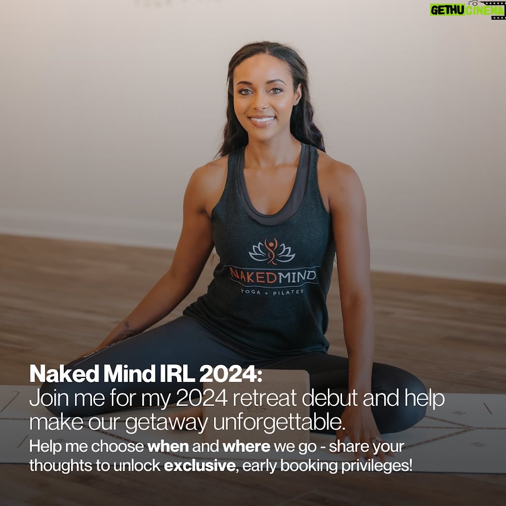 Brandi Runnels Instagram - Super excited for the first Naked Mind Yoga Pilates retreat! Help me choose the trip you want to experience by clicking the link in my bio and taking this short 2 min survey! Locations are running neck and neck! We need a clear front runner!!!