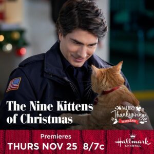 Brandon Routh Instagram - #NineKittensOfChristmas is coming at ya in 2 days! 
This Thursday @ 8/7c 🦃

🐈🎄🚒

@kimberleysustad
@hallmarkchannel 
#Sequel #NineLivesOfChristmas