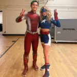 Brec Bassinger Instagram – Stargirl is suited up again. 💛⭐️ (Thanks Titans for letting me crash) 
Xo.