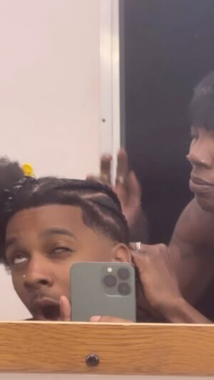 Brett Gray Instagram - First time getting my hair braided. Do this mean I’m tenderheaded?