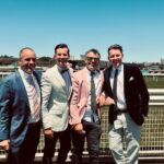 Brett Lee Instagram - Thanks to @australianturfclub for hosting us today. Such an incredible atmosphere trackside. #SydneyEverestCarnival #WhereStoriesAreMade #BigDance