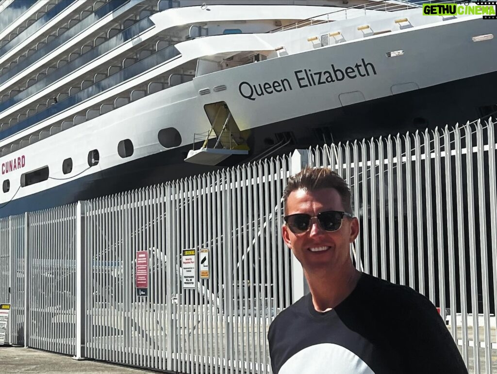 Brett Lee Instagram - Wrapping up an incredible week aboard the @cunardline Queen Elizabeth! It’s been an amazing journey and a privilege to collaborate with such a wonderful crew. For those who haven’t had the pleasure, I highly recommend embarking on a cruise with Cunard. Their commitment to excellence truly sets them apart, making for an unforgettable experience. @cunardline #cruise #luxury #sport @sydneybeerco