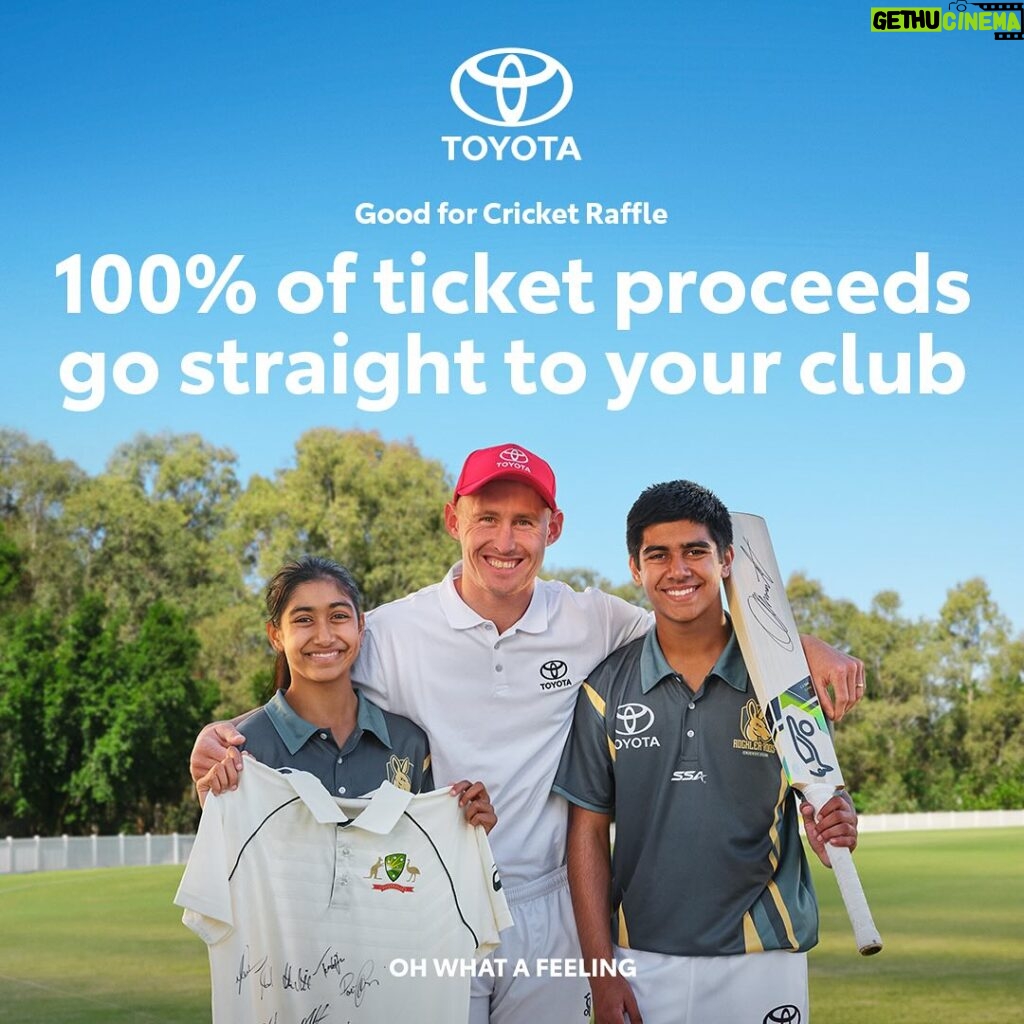 Brett Lee Instagram - There’s 1 week to go of the Toyota Good for Cricket Raffle, but there’s still time to raise some serious cash and go into the draw to win one of three brand-new Toyota’s. Please click on the link in my bio to secure your chance of winning and show your support in community cricket. @toyota_aus #Toyota #GoodforCricket #Fundraising