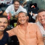 Brett Lee Instagram - A few days late but a couple of mates hanging out on day 1 of the Sydney Test @ourscg Thanks to @venues.nsw for having us 🙏🏻 @guysebastian @srwatson33 @glenn.piper.1 @sydneybeerco