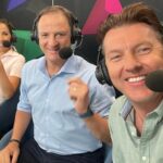 Brett Lee Instagram - Sydney Smash ! 7:20pm start @sixersbbl vs @thunderbbl @kathloughnan & Jnr @ourscg