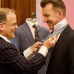 Brett Lee Instagram - Thirty years ago, a journey began with Richard Bowman offering me my first job in menswear. A move that set the stage for an enduring partnership in the dynamic world of fashion. Today, three decades later, we stand together, still passionate and dedicated to the craft that brought us together initially. I am thrilled to unveil our latest endeavour. The collaborative venture of Richard Bowman & Co. This new chapter symbolizes the culmination of years of hard work, creativity, and shared vision. Our joint efforts have led us to establish a magnificent showroom at 350 George Street in Sydney, where innovation meets tradition, and style blends seamlessly with sophistication. I invite you all to join us on this exciting new path, to witness firsthand the fusion of our expertise and unwavering commitment to excellence. Together, let us continue shaping the future of the fashion industry, one stitch at a time. @richardbowman_menswear @richardbowmanandco www.richardbowman.com.au