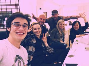 Bridgit Mendler Instagram - I spend 5% of the day on a movie shoot saying lines and the other 95% I spend with people. The people are what make the experience. Thanks to everyone from the cast and crew for the laughs on set and after a long day kickin it in the hotel lobby restaurant 💜