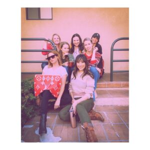 Bridgit Mendler Instagram - The ladies of #merryhappywhatever on a fire alarm 🔥🔥