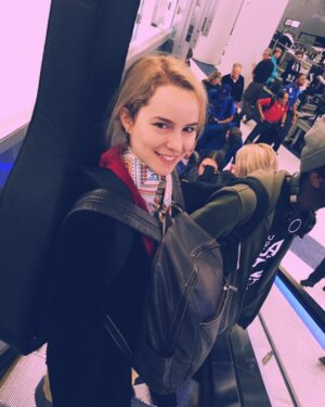 Bridgit Mendler Instagram - On da way to #sxsw2017 not packing light 😬🎉