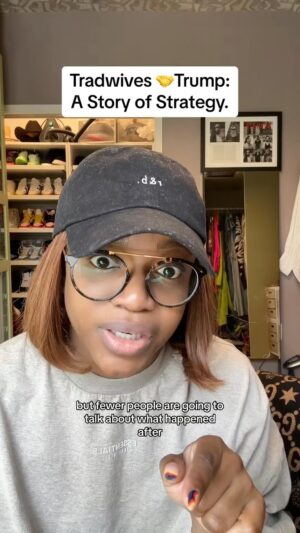 Brittany Packnett Instagram - pro-segregation 👉🏾 anti-abortion 👉🏾 pod bros & trad wives 👉🏾 #KatieBritt 👉🏾 #Trump the King 👉🏾 ✋🏻 supremacy as the New (old) World Order. 

Stay til the end cause there’s stuff we almost didn’t catch. 

class is in session. 
it was never just a trend. 

(If this 7 mins is too long then just put it on like a podcast the same way you did for Reesa Teesa 😂😂😂)

#tradwives #podcastbros #election #EXPLORE #ClassDismissed #SOTU