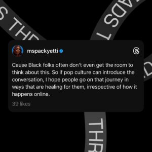 Brittany Packnett Instagram - so listen… I’m truly not interested in arguing with folks about this. I *am* interested in conversations about Black American identity. 

For *me,* I saw reclamation immediately.

I saw Langton Hughes’ “I, Too, Sing America.” Marian Anderson at the Lincoln Memorial. Memorial Day actually being founded in part by freed Black people. 
I saw my ancestors, James and Ebenezer, joining the US Colored Troops in the civil war, fighting and dying not just for their freedom but to free the soul of a nation* from the tyranny of oppression—a fight we continue to this day. And I think often about if I’ve allowed white supremacy to diminish what that flag may or may not have meant to them.

A Black American’s relationship with the USA is individual and complicated—and I ask, to whom does the shame belong? 

I think, in her very unusual turn of giving us paragraphs for a caption where she normally gives us air (lol), this is what she was expressing regarding *her* intentions. That’s what I read, anyway.

AND. (Not but!) 

I know that it was actually triggering for others, and that is more than justified.

Especially in the context of what this government has done & is doing across the world in our names.  Palestine is but one example. The current unrest in multiple Black countries can absolutely be traced back to American (and euro) colonialism and industry, to say nothing of Indigenous sovereignty right here on Turtle Island.

I read this as a Black church girl from heartland America. And a Black girl who grew up right next to me might have seen something totally different. 

Which leads me to my hope, as stated in the threads shared above. Black American identity is COMPLEX and filled with enough to reflect on for a lifetime. 

But it is rare, at least in my view, to see Black Americans get the space to grapple with this in ways that aren’t either judged harshly or co-opted by xenophobes with Tr*mp ties. 

And if you, like me, are a Black American, descended of enslaved Africans, watching this conversation and wondering where you land: it’s ok to take this as an invitation to feel and journey without judgment. 

We deserve that. 

Love y’all, fam.