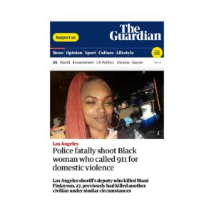 Brittany Packnett Instagram - I don’t have a caption cause I’m SICK of this. 

She called for protection.
But she needed protection from the police.

#NianiFinlayson
