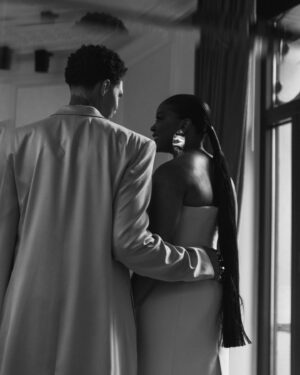 Brittney Griner Instagram - A commitment to craft. @brittneyyevettegriner and @cherelletgriner getting ready for the #MetGala, wearing custom Calvin Klein. #ALineofBeauty