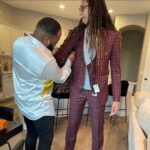 Brittney Griner Instagram - I have to give much respect to @kashmere.watson for taking great care of my suit for the first Playoff Game. If your in need of a suit and you want to be blown away hit up my guy! Because if it’s not @kashmere.watson it’s not touching me! #supportblackownedbusinesses