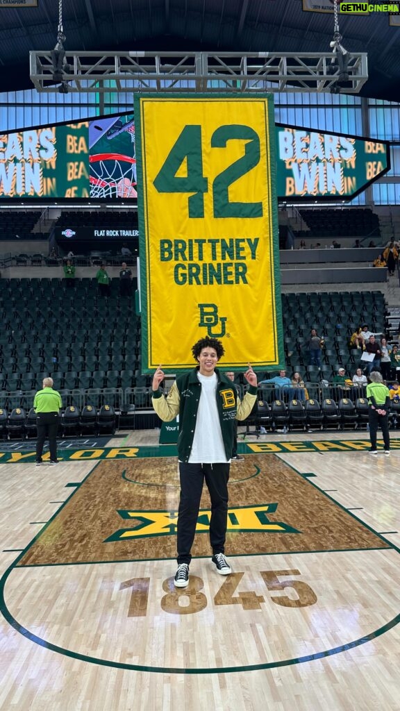 Brittney Griner Instagram - There is no feeling quite like COMING HOME. My career doesn’t get to where it’s at without Baylor. COMING HOME to Baylor last week was such a full-circle moment. It was exactly two years after being detained in Russia, a time when I wondered whether I’d ever come home. Being home, surrounded by my loved ones and the Baylor community as my jersey was hung in the rafters forever— filled my heart with immeasurable gratitude. Thank you, Baylor University, Coach Nicki, and every single staff and faculty member who made this moment possible. It was so good to see you and I am forever honored. Looking forward to coming back home! Sic EM’ Bears 🐻
