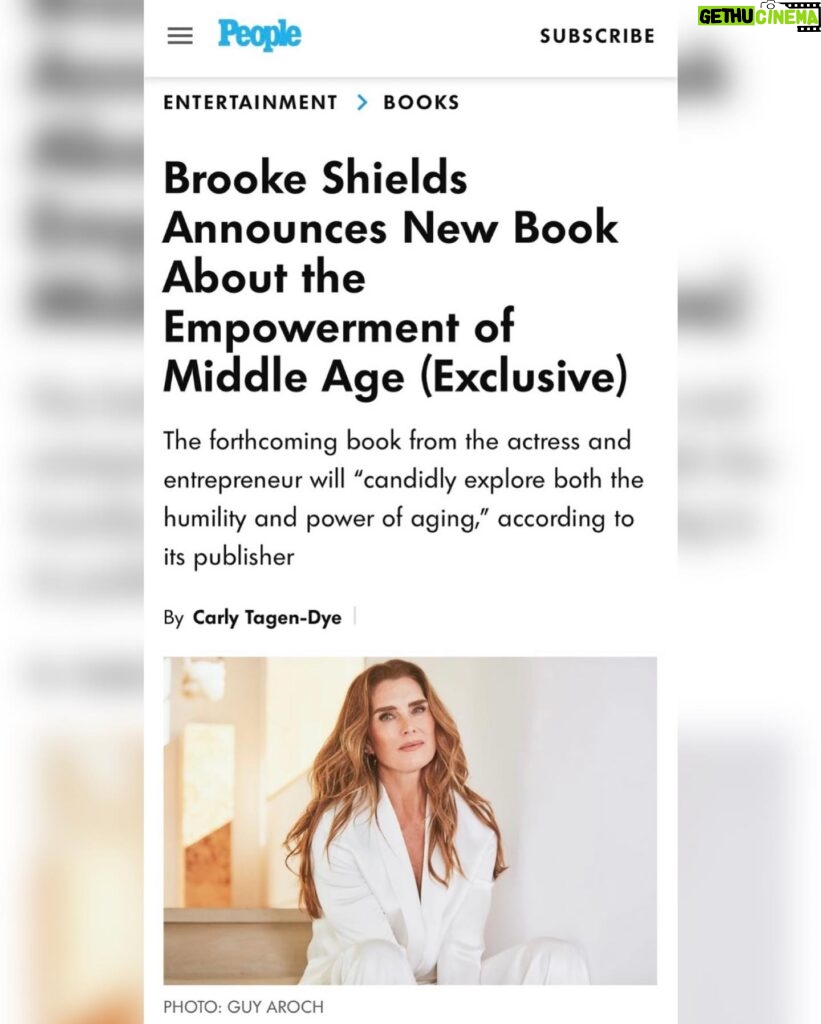 Brooke Shields Instagram - Coming soon to a shelf near you 💛 Read more via @people at the link in my bio.
