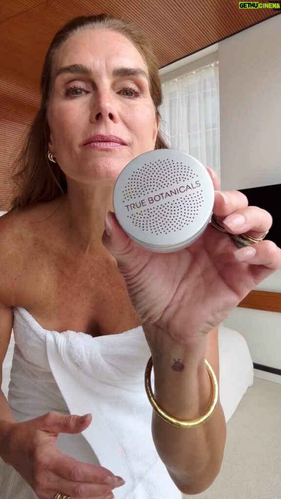 Brooke Shields Instagram - The new @truebotanicals Everything Rescue Balm helps with pretty much everything. It’s my cold weather security blanket that I put in every purse every room of my house!!