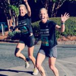 Brooklyn Decker Instagram - First half marathon of my 36th year! 1. Medals were earned 2. Happy tears were shed 3. Tandem bikes were present 4. Shots were handed out at mile 10 4. Shots were taken at mile 10 5. Finish lines were crossed 6. Finish lines were crossed much earlier than ours 7. We had the best damn cheering section in town that made all the difference in the world. We were counting down the miles to see our crew. It brought tears to my eyes. Love you goobers. 🥹 Finish line pics by @paulslittle and boy was I glad to see his face at the end!